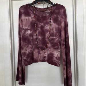 American Eagle tie dye cropped top EUC